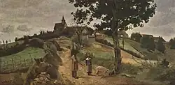 Saint-André-en-Morvan; de Jean-Baptiste-Camille Corot; 1842; ulei pe pânză; 31 x 59&nbsp;cm; Luvru