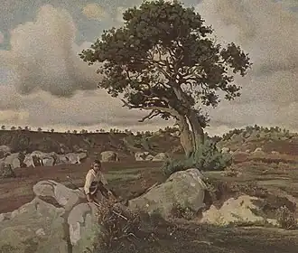 Jean-Baptiste Camille Corot: Stejar la Fontainebleau, 1830-35