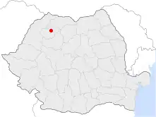 Localizarea orașului Jibou în România