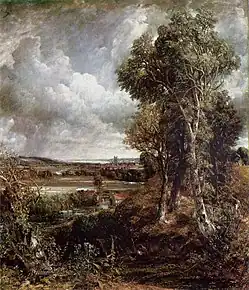 Valea lui Dedham; de John Constable; 1828; ulei pe pânză; 145&nbsp;cm x 122&nbsp;cm; Galeria Națională a Scoției