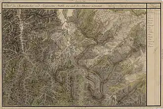 Căpâlna în Harta Iosefină a Transilvaniei, 1769-1773