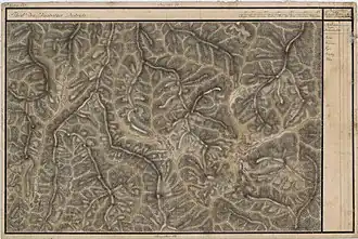 Telciu în Harta Iosefină a Transilvaniei, 1769-1773.(Click pentru imagine interactivă)