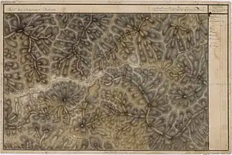 Rodna în Harta Iosefină a Transilvaniei, 1769-73.(Click pentru imagine interactivă)