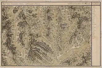 Aluniș pe Harta Iosefină a Transilvaniei, 1769-1773.(Click pentru imagine interactivă)