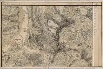 Mintiu Gherlii pe Harta Iosefină a Transilvaniei, 1769-1773(Click pentru imagine interactivă)