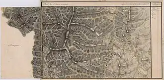 Mărgău pe Harta Iosefină a Transilvaniei, 1769-1773(Click pentru imagine interactivă)