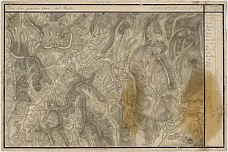 Batoș în Harta Iosefină a Tansilvaniei, 1769-73