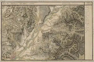 Ideciu de Jos pe Harta Iosefină a Tansilvaniei, 1769-73