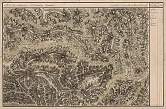 Câmpeni pe Harta Iosefină a Transilvaniei, 1769-1773 (Sectio 121)