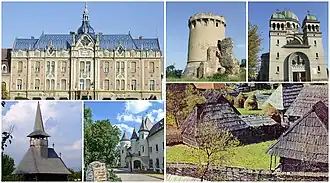 Hotelul Dacia (fost Pannonia) din Satu Mare, Cetatea de la Ardud, Catedrala Greco-Catolică „Sf. Arhangheli Mihail și Gavril” din Satu Mare, Biserica de lemn din Lechința, Castelul Károlyi din Carei, Muzeul Țării Oașului