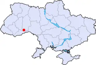 Poziția localității Camenița