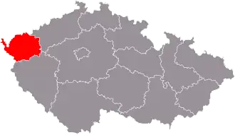 Poziția regiunii Karlovy Vary