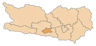 на мапі Австрії