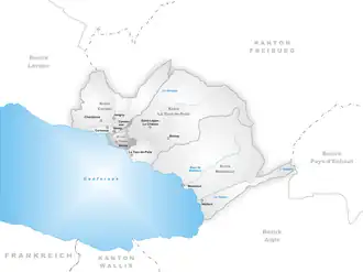 Poziția localității Vevey