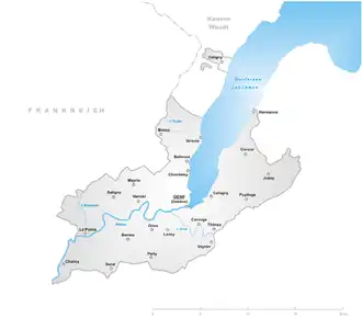 Poziția localității Geneva