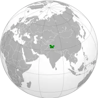 Poziția localității Cașmir