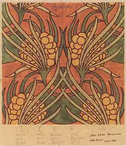Design textil de Koloman Moser (1899)