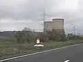 Termocentrala de la Mintia, văzut de pe E 68