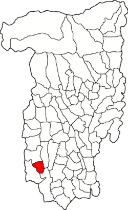 Poziția localității Lăcusteni