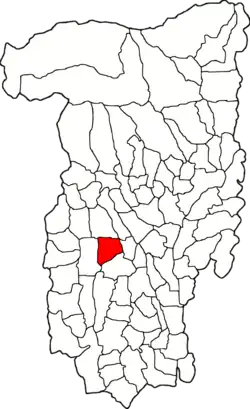 Poziția localității Lăpușata