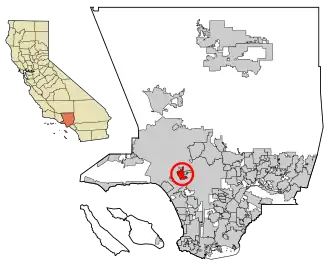 Poziția localității Beverly Hills