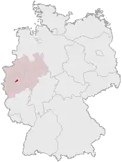 Poziția localității Solingen