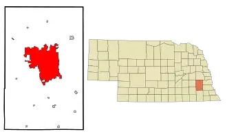 Poziția localității Lincoln