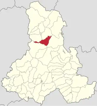 Localizare în cadrul județului