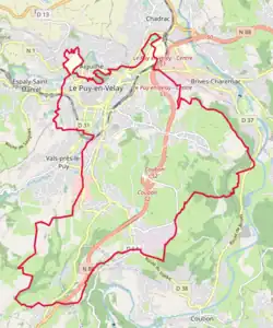 Poziția localității Le Puy-en-Velay