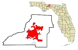Location in Leon County and the state of Florida