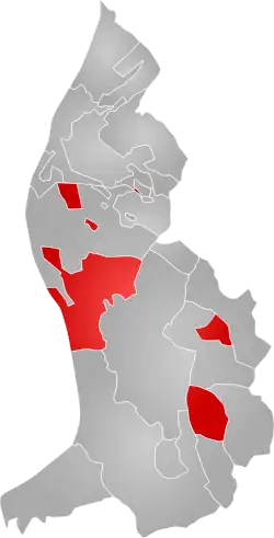 Teritoriul localității Vaduz în Liechtenstein