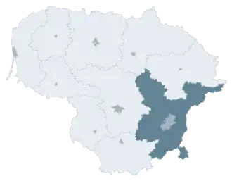 Poziția localității Vilnius