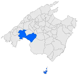 Poziția localității Palma de Mallorca
