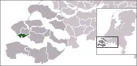 Poziția localității Vlissingen