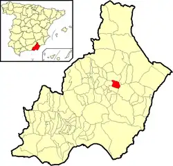 Poziția localității Albanchez