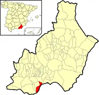 Poziția localității Roquetas de Mar