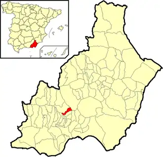 Poziția localității Santa Cruz de Marchena