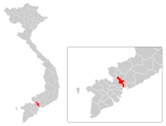 Location in Vietnam and Southern Vietnam