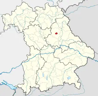 Poziția localității Amberg