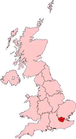 Poziția localității Londra