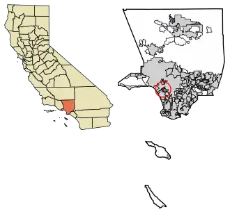 Poziția localității Culver City