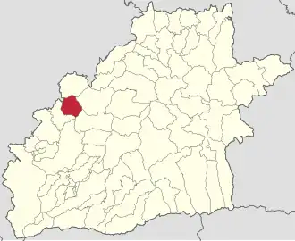 Localizare în cadrul județului