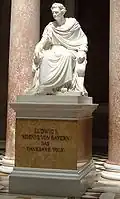 Statuia lui Ludwig I al Bavariei (Nr. 68, 1890), fondatorul templului Walhalla