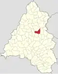 Localizare în cadrul județului