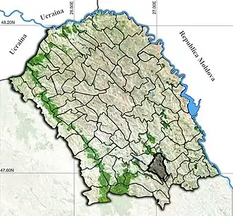 Poziția localității Lunca