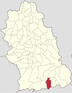 Localizare în cadrul județului