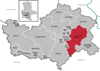 Poziția localității Lutherstadt Eisleben