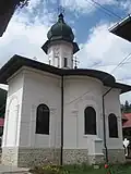 Biserica Mănăstirii Agapia văzută de pe latura estică