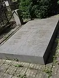 Mormântul lui Mihail Cristodulo Cerchez de la Cimitirul Eternitatea din Iaşi.