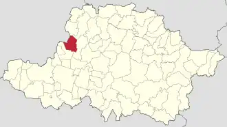 Localizare în cadrul județului